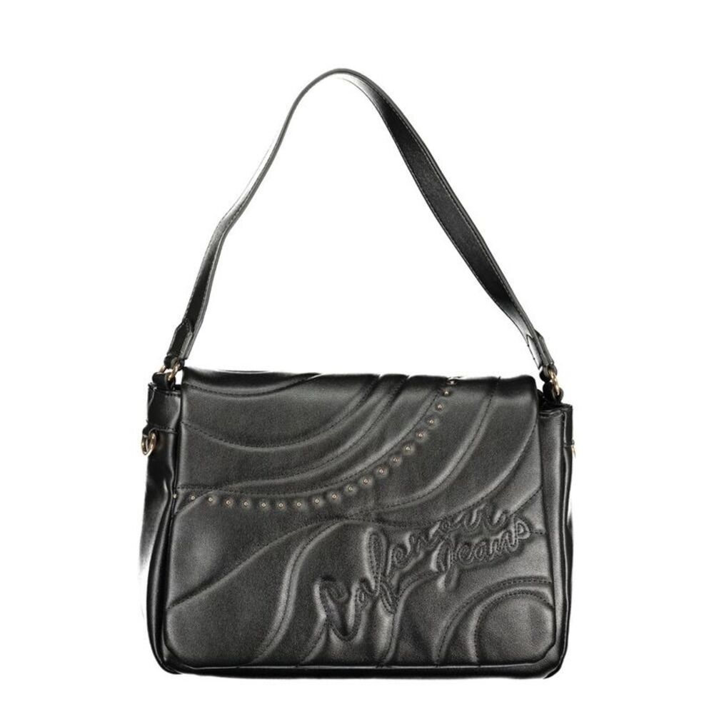 Cafenoir Black Polyurethane Women Shoulder Women's Bag